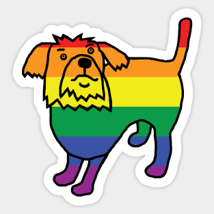 Pride Puppy Dog Sticker